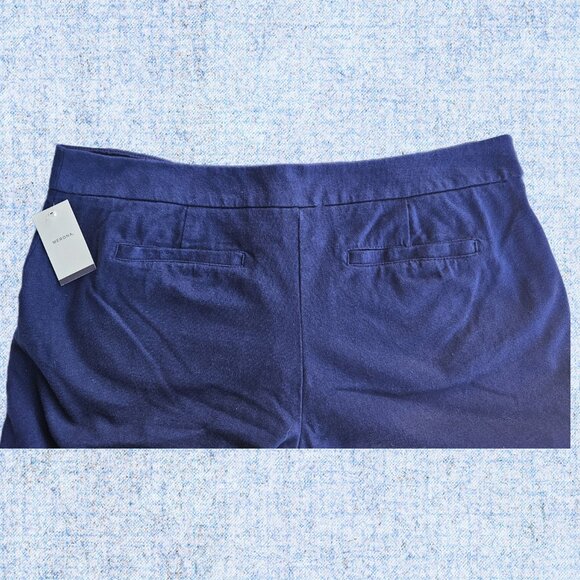 NWT Merona Women's Dark Blue Cotton Casual Pant - 12 - Picture 4 of 10